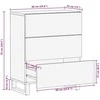 indauja juoda 60x33x75 cm masyvo mango