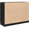 indauja juodas ąžuolas 100x35x76 cm inžinerinė mediena