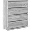 indauja Pilka Sonoma 80x35x99 cm Inžinierinė mediena