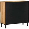 indauja Ruda 80x33x75 cm Masyvo medžio mango