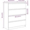 indauja Sena mediena 80x35x99 cm Inžinierinė mediena