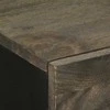 indaujos 2 vnt juodos 60x33x75 cm medžio masyvo mango