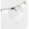 Integruotas stovyklavimo tualetas, baltas, 24+17l, HDPE/emalis