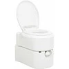 Integruotas stovyklavimo tualetas, baltas, 24+17l, HDPE/PP