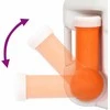 Integruotas stovyklavimo tualetas, baltas, 24+17l, HDPE/emalis