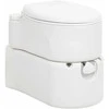 Integruotas stovyklavimo tualetas, baltas, 24+17l, HDPE/emalis