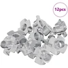 Įpjovinė T-veržlė 12 vnt. Sidabro M6 mm Plienas