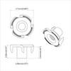 Įpjovinė T-veržlė 2 pcs Sidabro M6 mm Plienas