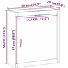 Įrankių spinta Juoda ir pilka 50 x 20 x 55 cm Plienas