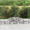 Išlenkti gabiono krepšiai, 10vnt., 300x50x40/60cm, geležis