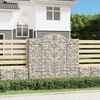 Išlenkti gabiono krepšiai, 11vnt., 200x50x180/200cm, geležis