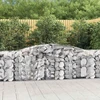 Išlenkti gabiono krepšiai, 15vnt., 400x50x80/100cm, geležis