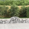 Išlenkti gabiono krepšiai, 3vnt., 200x50x40/60cm, geležis