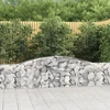 Išlenkti gabiono krepšiai, 3vnt., 400x30x60/80cm, geležis