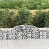 Išlenkti gabiono krepšiai, 4vnt., 300x50x60/80cm, geležis