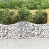Išlenkti gabiono krepšiai, 8vnt., 200x30x80/100cm, geležis