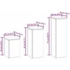 Augalų stovas 3 pcs Sidabro Galvanizuotas plienas