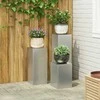Augalų stovas 3 pcs Sidabro Galvanizuotas plienas