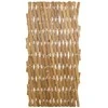Išplečiamas tinklas tvora 2 pcs Šviesiai rudas 100 x 105 cm