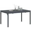Lauko vakarienės stalas Antracitas 210 x 90 x 73 cm Plienas