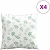 Išsklaidymo pagalvės Lapelis 4 pcs Lapų raštas 40 x 40 cm