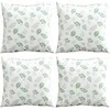 Išsklaidymo pagalvės Lapelis 4 pcs Lapų raštas 60 x 60 cm
