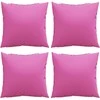 Išsklaidymo pagalvės Paprastas 4 pcs Rožinė 50 x 50 cm