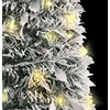 Išskleidžiama dirbtinė Kalėdų eglutė su sniegu, 210cm, 200 LED