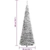 Išskleidžiama dirbtinė Kalėdų eglutė su sniegu, 180cm, 150 LED