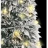 Išskleidžiama dirbtinė Kalėdų eglutė su sniegu, 150cm, 100 LED