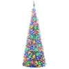 Išskleidžiama Kalėdų eglutė su LED lemputėmis 120 cm 50 LED PVC