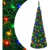 Išskleidžiama Kalėdų eglutė su LED lemputėmis 150 cm 100 LED