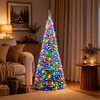 Išskleidžiama Kalėdų eglutė su LED lemputėmis 150 cm 100 LED