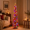 Iššokanti LED Kalėdų eglutė su žvaigžde viršūnėje 120 cm 50 LED