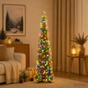 Iššokanti LED Kalėdų eglutė su žvaigžde viršūnėje 120 cm 50 LED