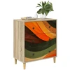 Ištraukalas spinta BONN Retro bangos spauda 66 x 36,5 x 75 cm