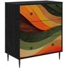 Ištraukalas spinta BONN Retro bangos spauda 66 x 36,5 x 76 cm