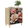 Ištraukalas spinta BORNE Šviesiai pionų raštas Apdirbta mediena