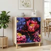 Ištraukalas spinta KIEL Tamsus bijūnų raštas 66 x 36,5 x 75 cm