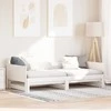 Ištraukiama dienos lova Balta 203,5 x 184 x 56,5 cm