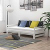 Ištraukiama lova, balta, 2x(90x200)cm, pušies medienos masyvas