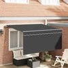 Ištraukiama markizė Dryžuotas Antracitas 300 x 200 cm audinys