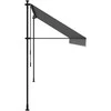 Ištraukiama markizė, antracito, 400x150cm, audinys ir plienas