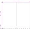 Ištraukiama markizė, antracito/balta, 3x2,5m, audinys/aliuminis