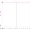 Ištraukiama markizė, antracito/balta, 3x2,5m, audinys/aliuminis
