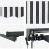 Markizės rėmas Antracito ir baltos 400 × 300 cm