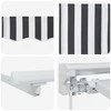 Markizės rėmas Antracito ir baltos 250 x 200 cm
