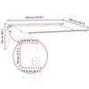 Markizės rėmas Antracito ir baltos 350 x 200 cm