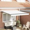 Ištraukiama markizė Balta 350 x 250 cm Poliesteris ir plienas