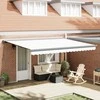 Ištraukiama markizė Balta 4 × 3 m Audinys ir aliuminis